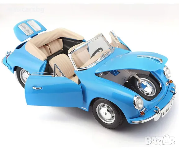 1:18 Метални колички: Porsche 356B Cabriolet (1961), снимка 1