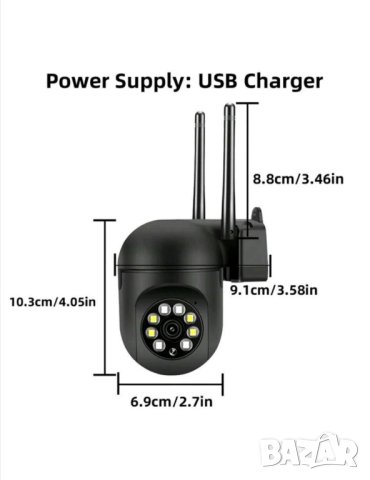 HD Камера за видеонаблюдение 5MP с нощно заснемане , снимка 3 - IP камери - 44413904