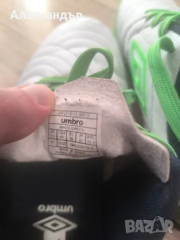 стоножки футболни обувки Umbro 35номер , снимка 3 - Детски маратонки - 49428829