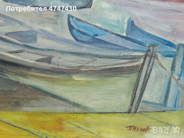 Петър Ненов маслени бои пейзаж, снимка 6 - Картини - 53619815