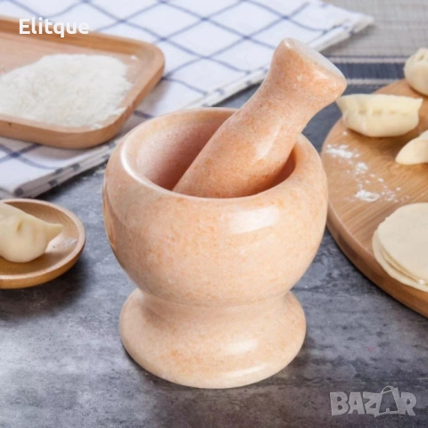 Каменно хаванче за стриване на чесън, снимка 4 - Други - 52903543