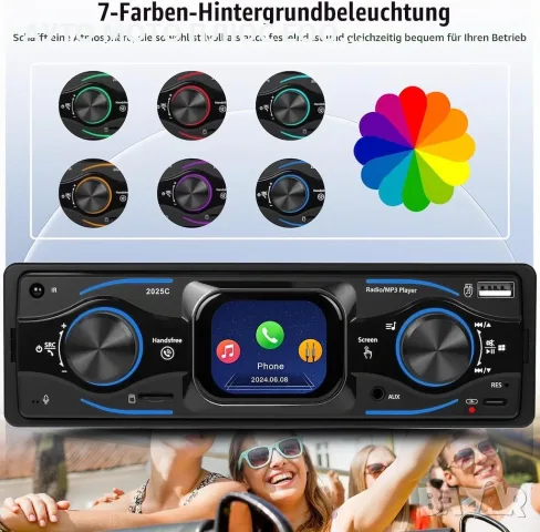 Автомобилен MP3 Плеър за Кола 1DIN – Bluetooth, USB, AUX, SD Карта, снимка 7 - Аксесоари и консумативи - 54019420
