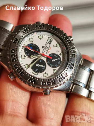 Citizen Promaster Panda Chronograph 90's, снимка 3 - Мъжки - 48555460