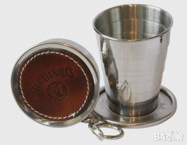 Сгъваема телескопична чаша-шот Jack Daniel's от неръждаема стомана