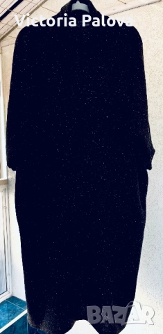 Топла черна рокля 100% вълна  COS Швеция  със speckled ефект, снимка 10 - Рокли - 52426857