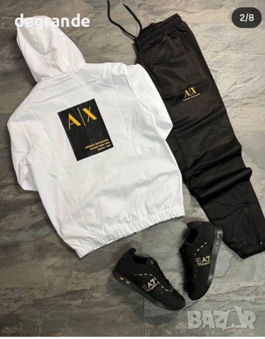 Мъжки Шушляков Екип Armani  XXL размер , снимка 4 - Спортни дрехи, екипи - 53306593