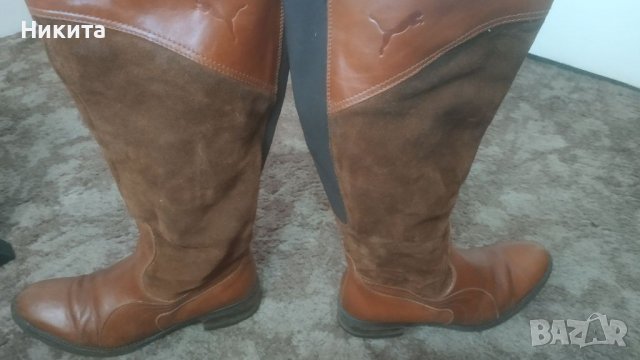 Пума-ботушки от естествена кожа 40 номер, снимка 2 - Дамски ботуши - 39084130