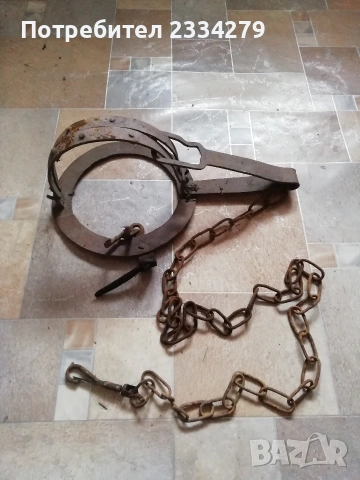 Стари антични капани тип вълчи, ръчно изковани. , снимка 12 - Антикварни и старинни предмети - 52976975