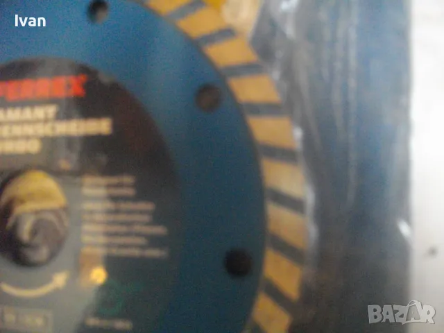 ф125мм НОВ АВСТРИЙСКИ ДИАМАНТЕН ДИСК ДИАМАНТИНА FERREX ЗА РЯЗАНЕ НА КАМЪК ТУХЛИ КЕРЕМИДИ КЛИНКЕР , снимка 10 - Диамантени и режещи инструменти - 50180877