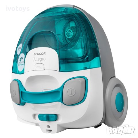 Прахосмукачка без торба SENCOR SVC 511TQ-EUE2, 890W ECO, Зелен/Сив, снимка 2 - Прахосмукачки - 41882370