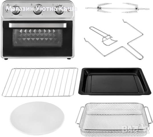 Нова Фурна Kalorik TKG AFO 2001 Airfryer Oven с Гаранция, снимка 4 - Печки, фурни - 51963875