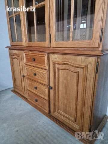 Масивна Витрина -внос от Германия! , снимка 3 - Секции и витрини - 53521485