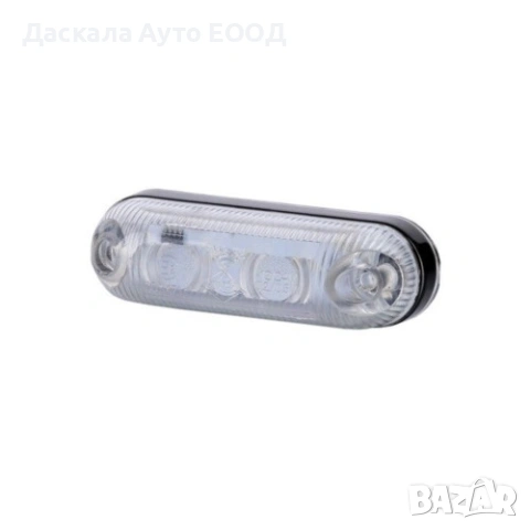 1бр. ЛЕД LED габарит с 3 диода овал 12-24V , 3 цвята , ПОЛША, снимка 2 - Части - 53724237