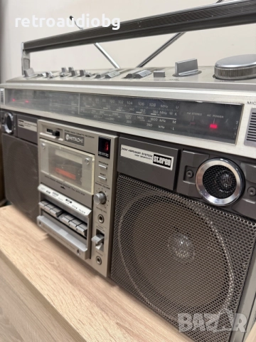 🔈Радиокасетофон HITACHI TRK-8190 E - Boombox - профилактиран🔈, снимка 5 - Радиокасетофони, транзистори - 56074905