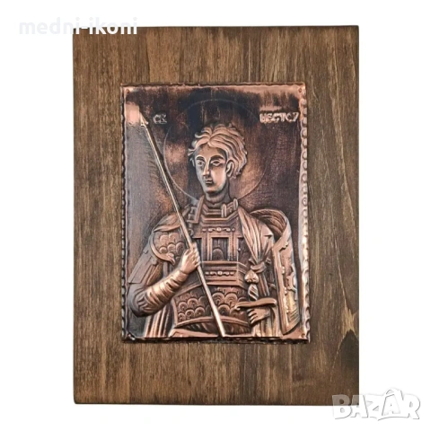 МЕДНА ИКОНА СВЕТИ НЕСТОР