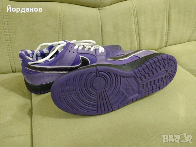 оригинални кецове Nike SB Dunk Purple Lobster , снимка 5 - Кецове - 53521928