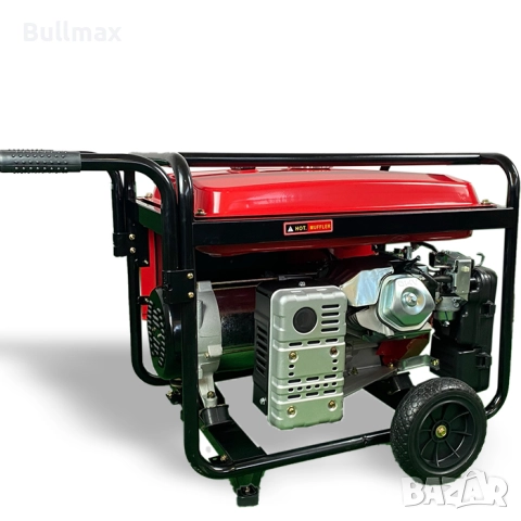  Бензинов монофазен генератор за ток за къща 9,5 KW BULLMAX + ATS кутия /автоматика/, преносим, снимка 2 - Генератори - 52569803