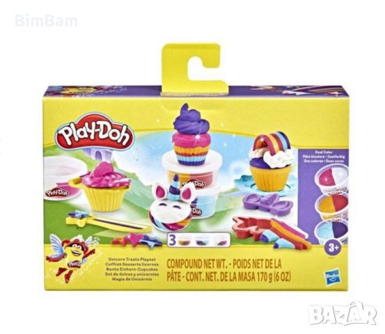 Детски комплект за моделиране на кексчета Еднорог / Unicorn Treats Playset Play-Doh/ Hasbro, снимка 3 - Пластелини, моделини и пясъци - 41225499
