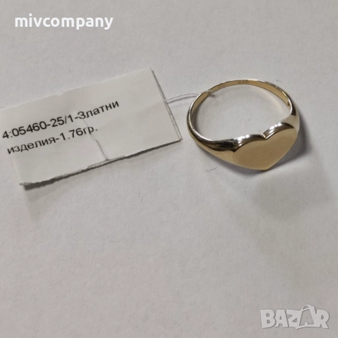 Златен пръстен 1.76гр., снимка 4 - Пръстени - 52447764