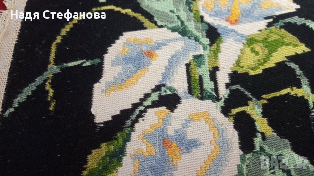 Гоблен Калии във ваза, снимка 9 - Гоблени - 44478555