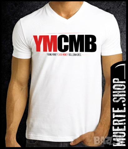 Тениска с щампа YMCMB RED N BLACK