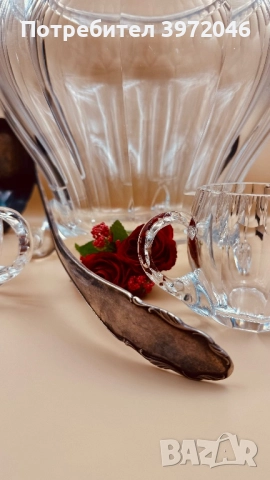 Антикварна кристална купа /1920-35 / , снимка 5 - Антикварни и старинни предмети - 51946253