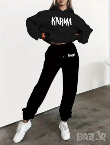 🌟 ДАМСКИ ЕЖЕДНЕВЕН КОМПЛЕКТ "КАРМА" – С КАЧУЛКА В 4 ЦВЯТА| STBoutique