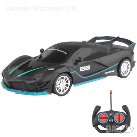 RC спортна кола 1/18 с LED светлини – високоскоростна радиоуправляема играчка в различни цветове, снимка 5 - Коли, камиони, мотори, писти - 52371281