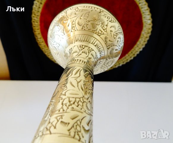Бронзова ваза,гарафа Британска Индия,маркирана. , снимка 6 - Антикварни и старинни предмети - 38673268