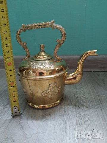 бароков месингов чайник, снимка 1 - Други ценни предмети - 40217913