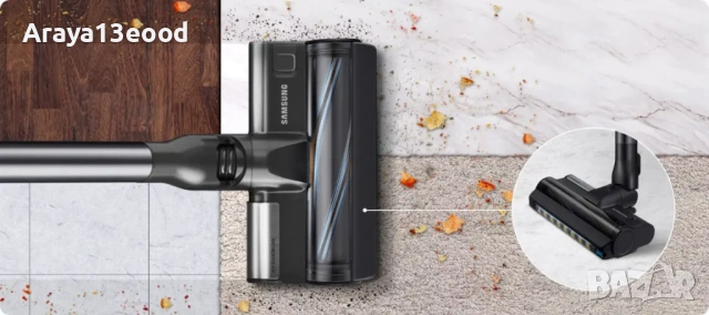 Безжична прахосмукачка Samsung Bespoke Jet Plus VS20B95C43W/WD, снимка 11 - Прахосмукачки - 53793652