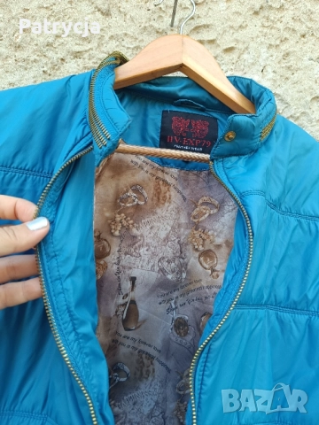 дамско есенно яке синьо XL , снимка 4 - Якета - 51855328