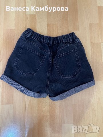 Черни дънкови панталони Pull and bear , снимка 4 - Къси панталони и бермуди - 41629878