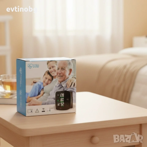 Преносим дигитален апарат за кръвно налягане за китка с LCD дисплей и памет, снимка 3 - Други - 53809353