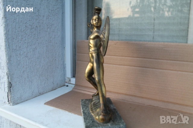 Бронзова фигурка ''Римски войник '', снимка 7 - Колекции - 53711136