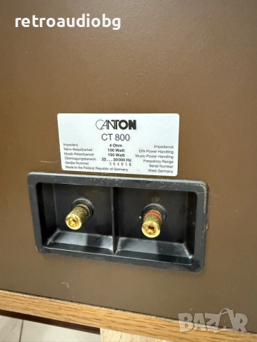 🔈Ретро масивни трилентови тонколони CANTON CT 800 - 100-150W - 4 ома🔈, снимка 8 - Тонколони - 56002147