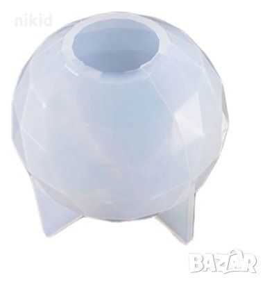 3D Топче Топка кристал камък силиконов молд форма шоколад глина смола гипс, снимка 2 - Форми - 35714982