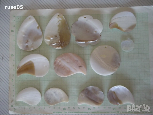 Лот от 12 бр. плочки от седеф, снимка 3 - Други стоки за дома - 53754623