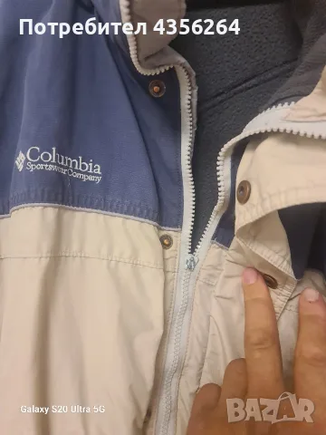 Оригинално мъжко яке Columbia 3XL – сваляща се поларена подплата, качулка, снимка 3 - Якета - 56099513