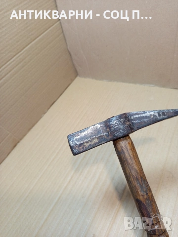Соц Стар Каменоделски  Чук 1кг. С Дръжка  От Дрян. НОМЕР 101., снимка 7 - Антикварни и старинни предмети - 53445907