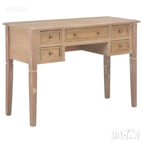 vidaXL Writing Desk Brown 109,5x45x77,5 cm Wood