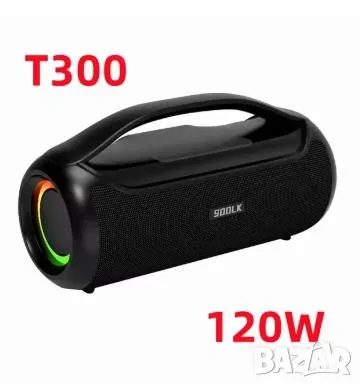 120W SODLK T300 Subwoofer Bluetooth Speakers Wireless TWS Interconection NFC HIFI 6D Stereo Surround, снимка 2 - Тонколони - 48251559