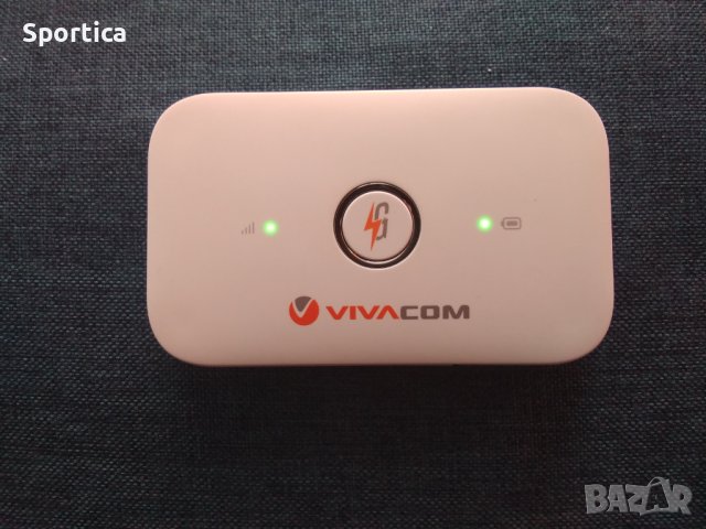 Супер 4G джобен рутер ( бѝсквитка ) Huawei  работи с сим карти на виваком България , снимка 8 - Рутери - 40544303