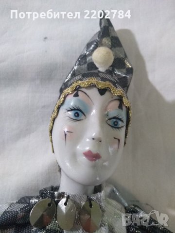Порцеланова кукла бебе И порцеланов Арлекин, снимка 11 - Антикварни и старинни предмети - 28718658