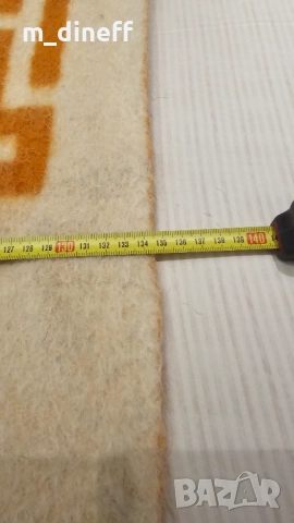 Ретро вълнени одеяла / кувертюри (140х180 см) – Оранжеви с орнаменти, снимка 4 - Олекотени завивки и одеяла - 52713625