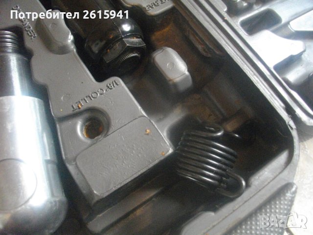 Немски Комплект 4 бр. Пневматични Инструменти-Пневматичен Ексцентър Виброшлайф/Секач Къртач/Обдухвач, снимка 9 - Други инструменти - 42097313