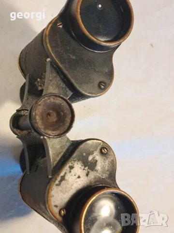 Стар немски военен бинокъл C.P. Goerz Berlin 6x30 D.R.P.       1/3, снимка 9 - Антикварни и старинни предмети - 47726657