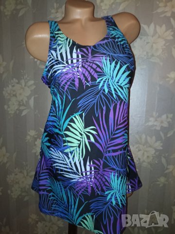 Harmony 44D/ L- Бански рокля с бикини в тропически принт , снимка 2 - Бански костюми - 41462759
