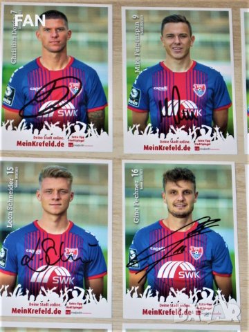 Юрдинген - оригинални футболни картички от сезон 2020/21 с ОРИГИНАЛНИ автографи, снимка 2 - Фен артикули - 39265722