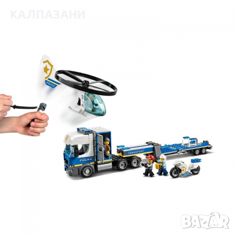 LEGO CITY Полицейски превоз с хеликоптер 60244, снимка 5 - Конструктори - 36208624